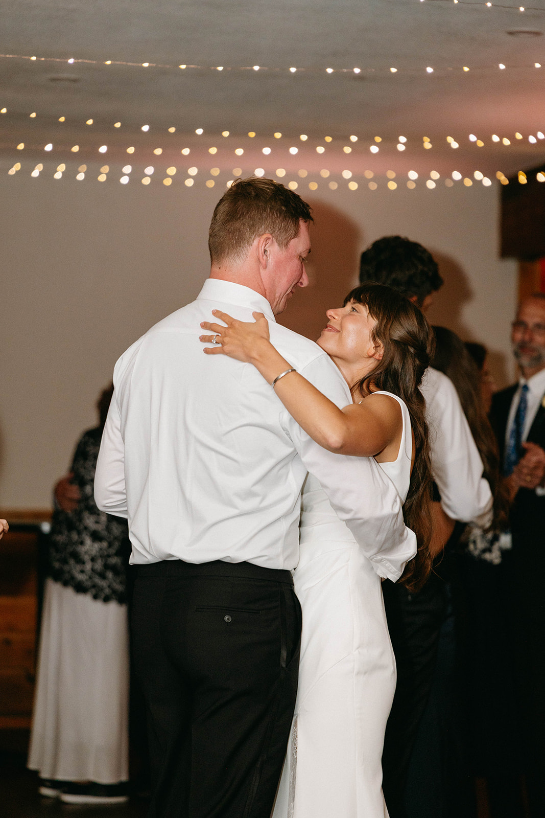 Jason and Amy celebrating — dancing / cocktail hour